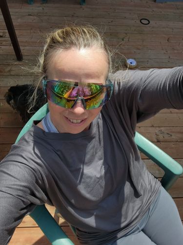 Customer photo review of Natural Vibe Modal Round Neck Top (Charcoal)