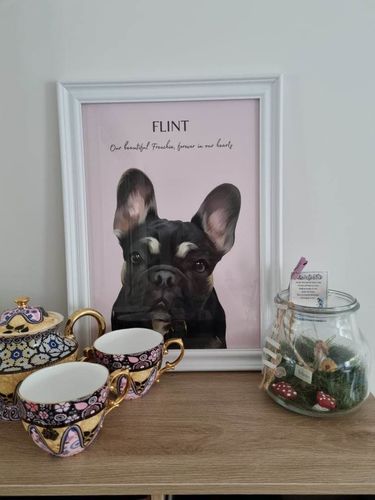 Customer photo review of Pet Portrait Gift Cards