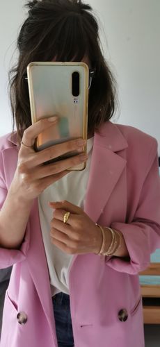 Customer photo review of Croissant Ring - Vermeil