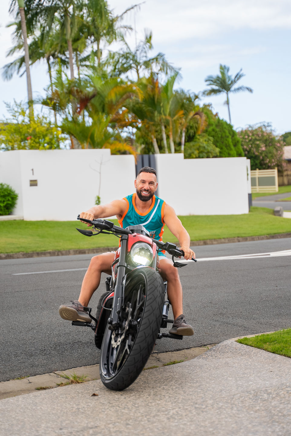 Customer photo review of Jackie Moon Flint Tropics Semi-Pro Basketball Jersey