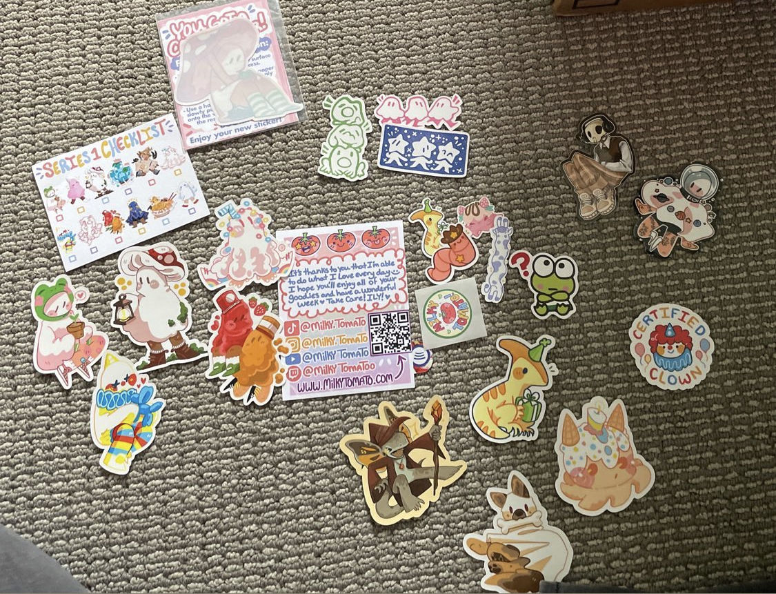 Customer photo review of Cute Stamp Stickers