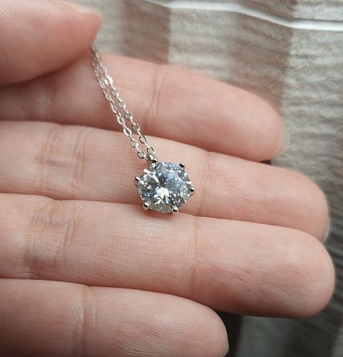 Customer photo review of Liliana Necklace | Sterling Silver Plated