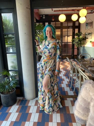 Customer photo review of Athena Maxi Long Dress Hummingbird