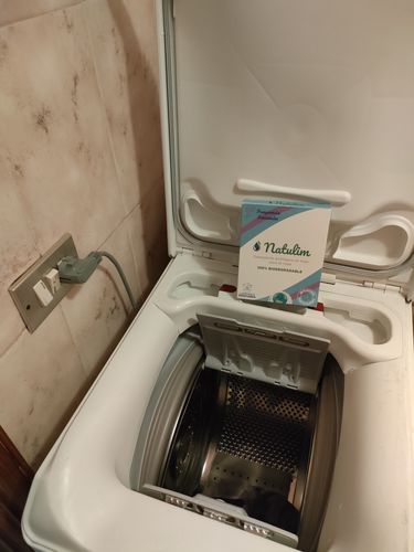 Customer photo review of Eco-Tiras de Detergente 40 lavados Natulim