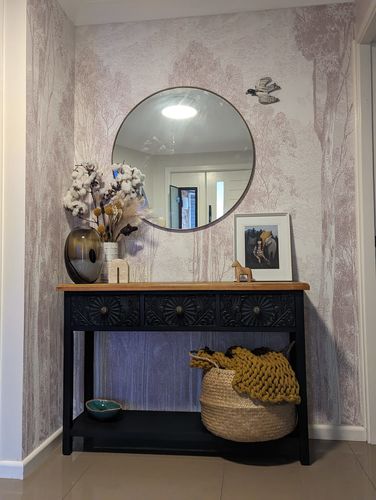 Customer photo review of Eucalyptus Trees in Red Gum Wallpaper Mural