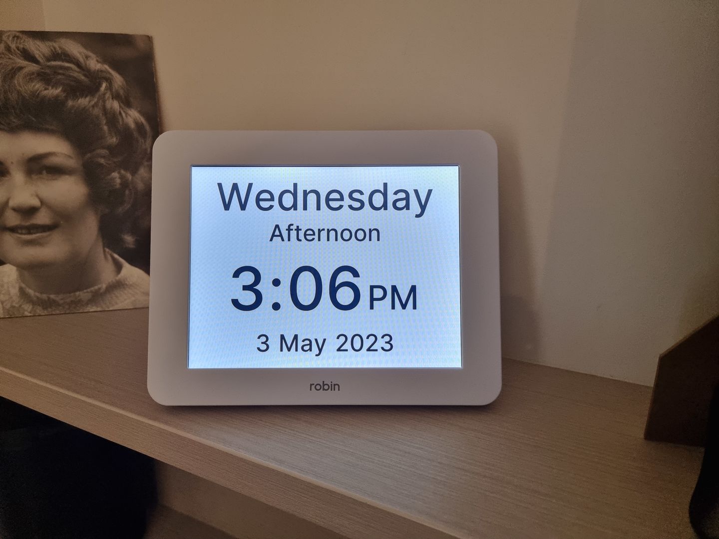 Customer photo review of Robin Day Clock