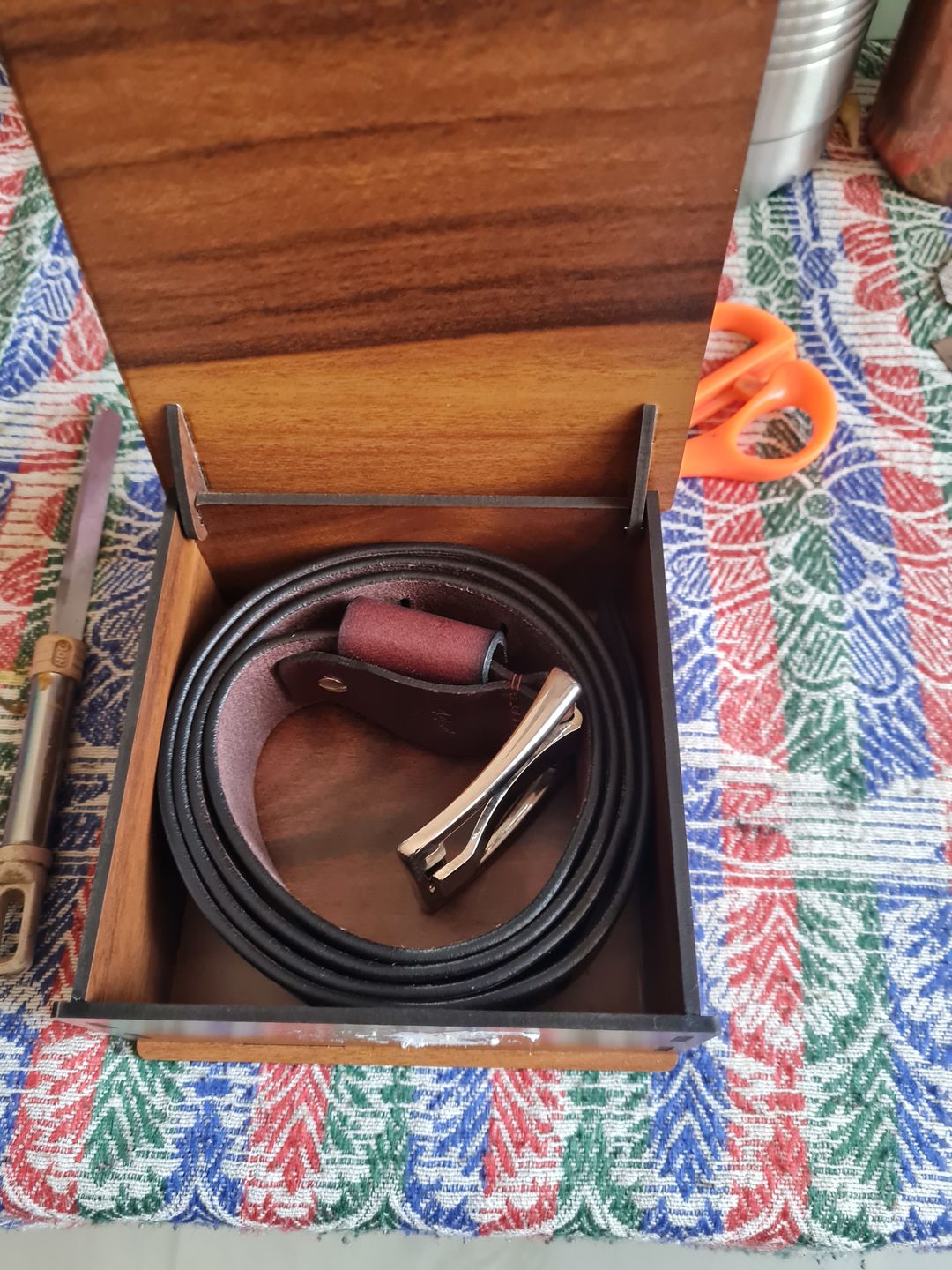 Customer photo review of Bacca Bucci Full grain genuine leather Work Belt for Men