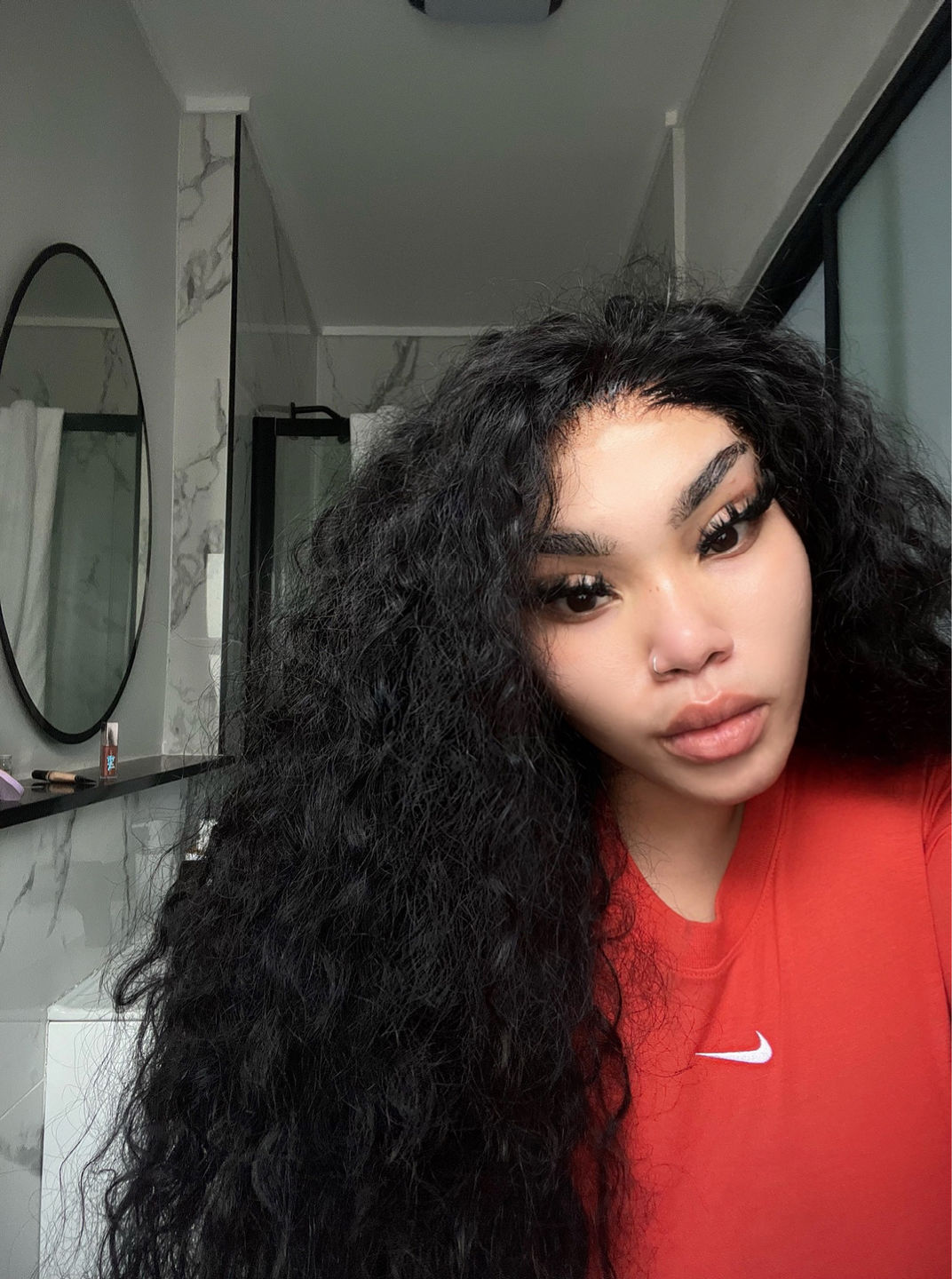 Customer photo review of Lace Frontal Closure Straight Wig