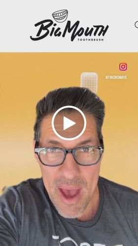Customer video review of Original Big Mouth Toothbrush