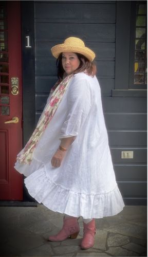 Customer photo review of VANESA Linen Shirt summer Dress