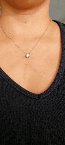 Customer photo review of Liliana Necklace | Sterling Silver Plated