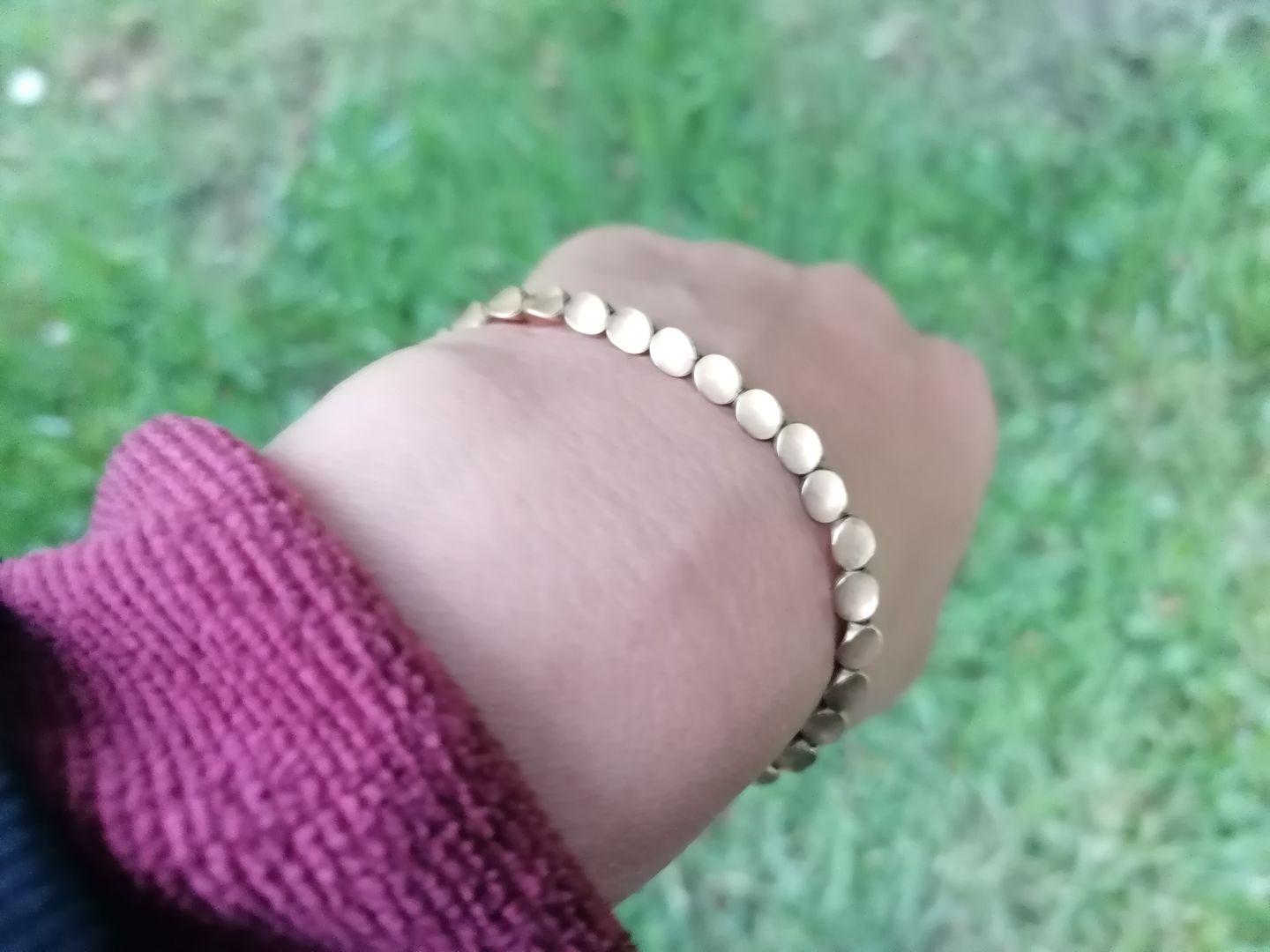 Customer photo review of Edles Tibetisches Glücksarmband