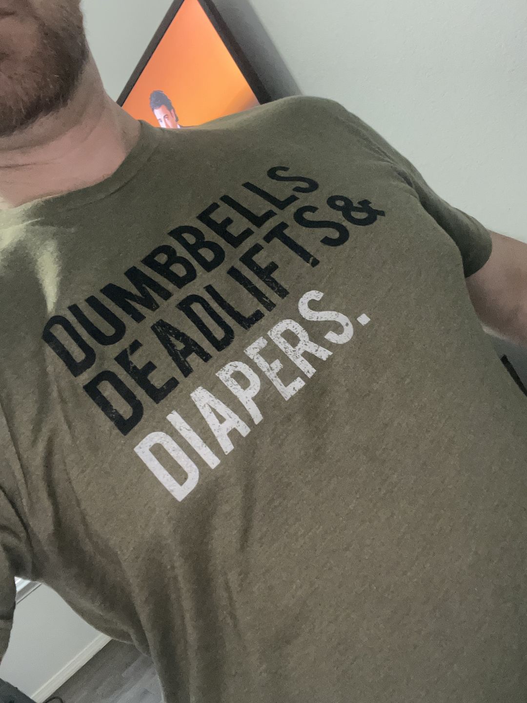 Customer photo review of Military Green Triple D T-Shirt