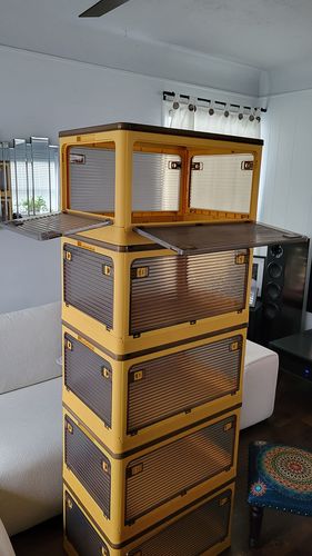 Customer photo review of UrbanStorie™ Plastic Storage Containers, Store your Clothes, Sarees, Blankets, Winter Items, Toys or any Home Items