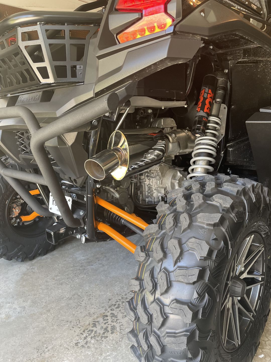 Customer photo review of RPM SxS Teryx KRX 1000 Catless Slip On Sport Muffler KRF1000