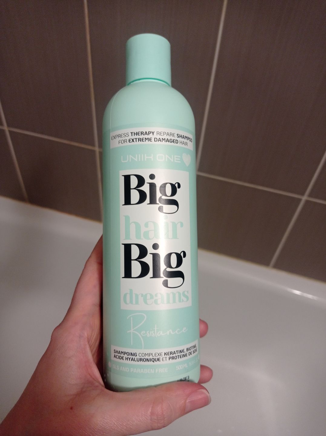 Customer photo review of Gamme Résistance - Shampooing 500 ml