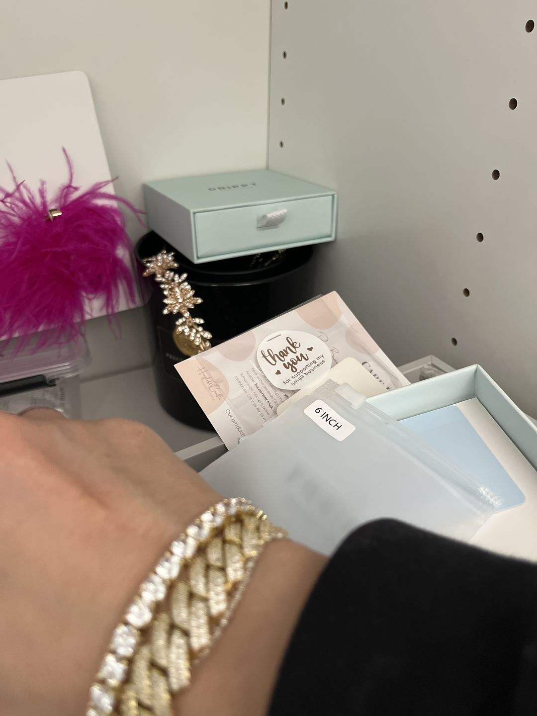 Customer photo review of TENNISBOY BRACELET. - 5MM 18K GOLD