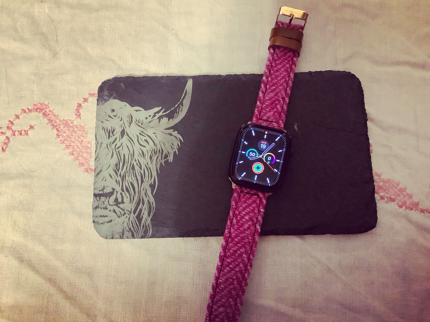 Customer photo review of Custom Tartan Apple Watch Straps