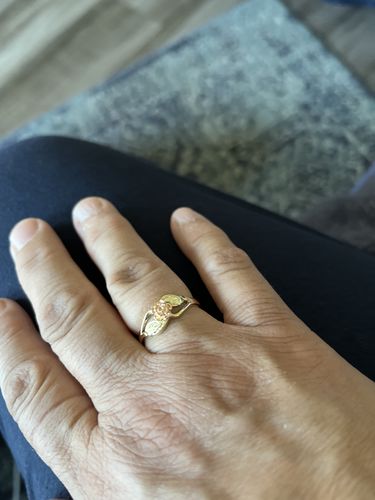 Customer photo review of Black Hills Gold Deepest Rose Ring