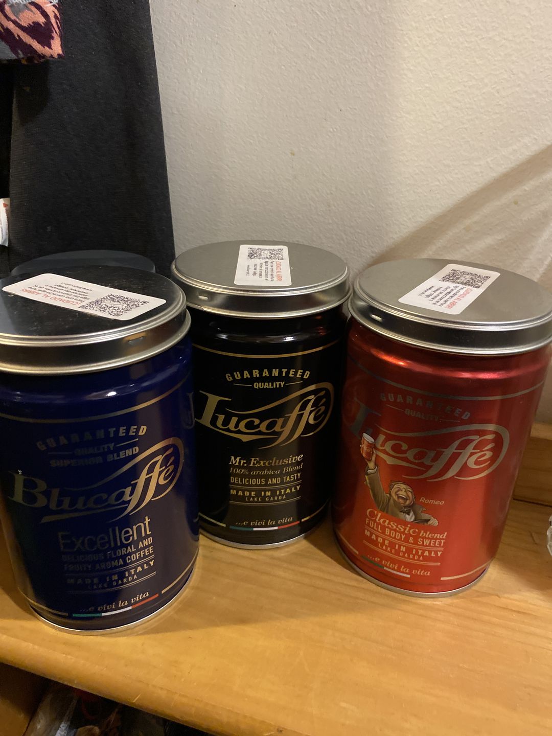 Customer photo review of Lata Lucaffe Classic y Mr. Exclusive 250 grs Grano Molido