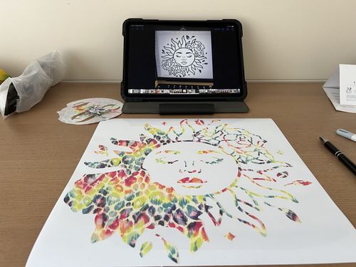 Customer photo review of Glitter Brush Adhesive Vinyl