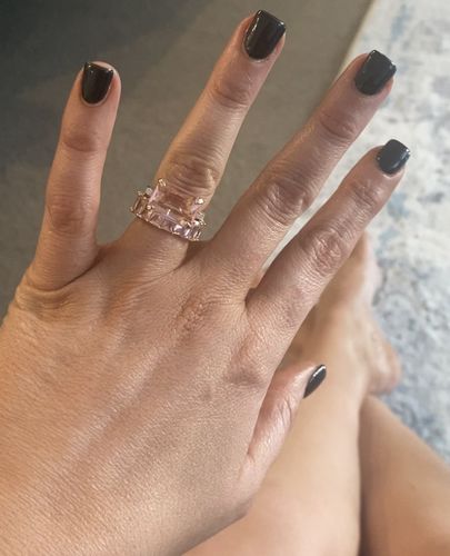 Customer photo review of Baby Pink Ring Gold