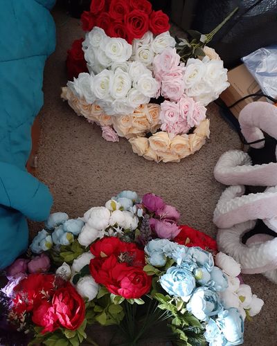 Customer photo review of Bulk 18" Luxury Peony Bush Vintage Artificial Peony Silk Flowers Bouquet Wholesale