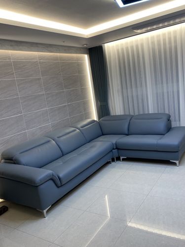 Customer photo review of CELINA - Sofa góc da 3 chỗ tựa gật gù