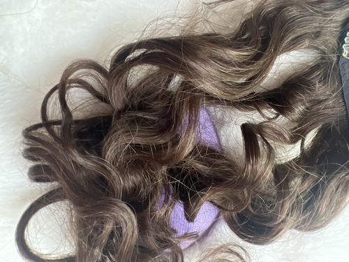Customer photo review of Curly Dark Brown 220G