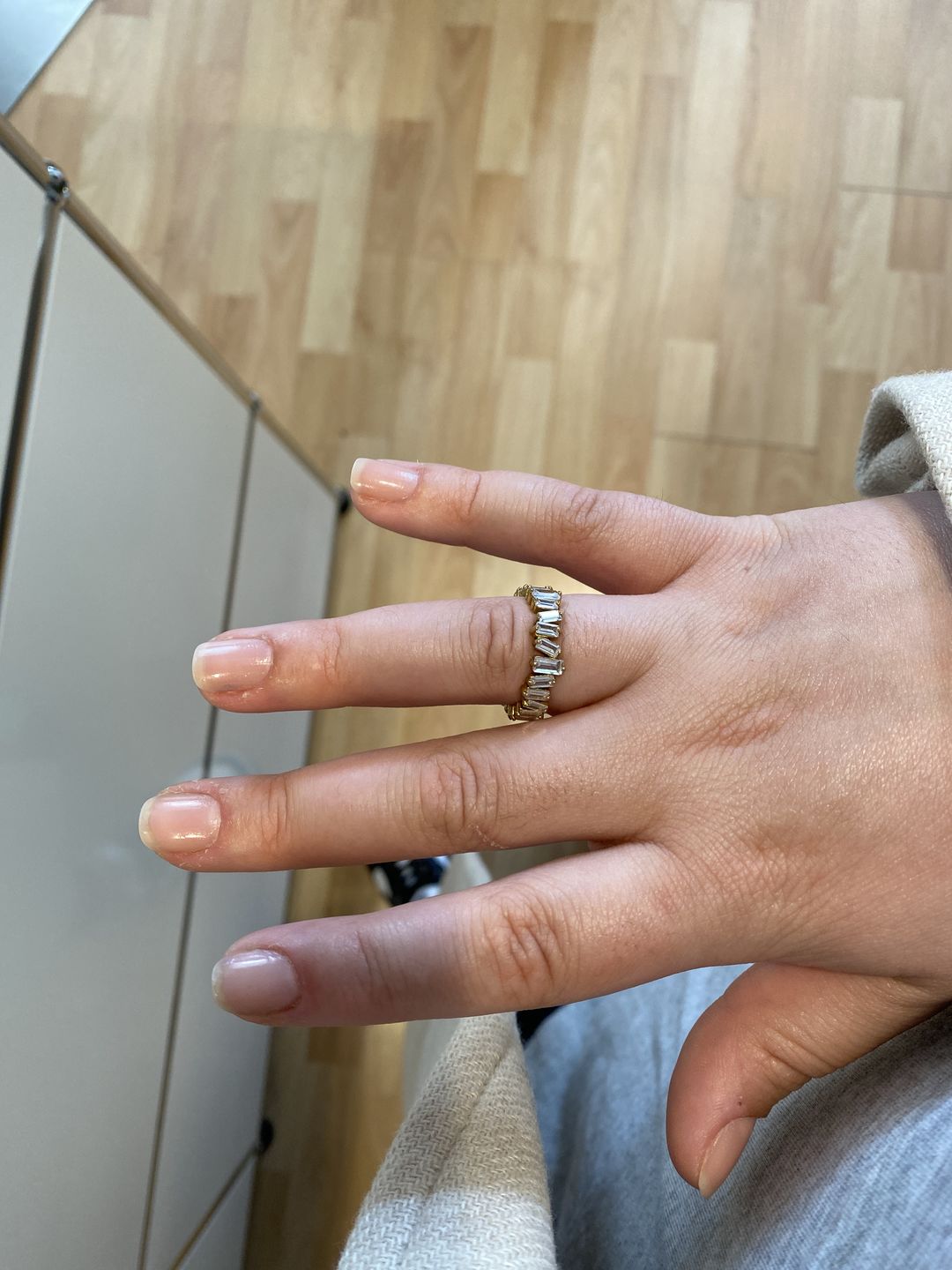 Customer photo review of Cristallo Ring | 18K vergoldet