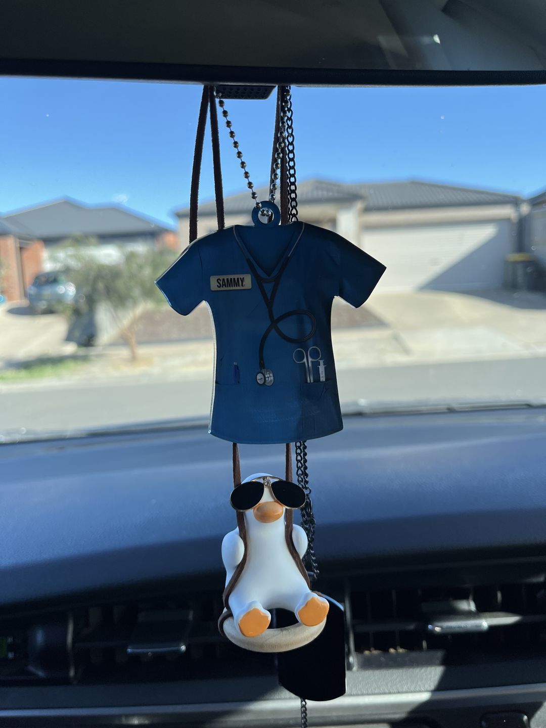 Customer photo review of Personalized Nurse Scrubs - Gift for Nurse Ornament