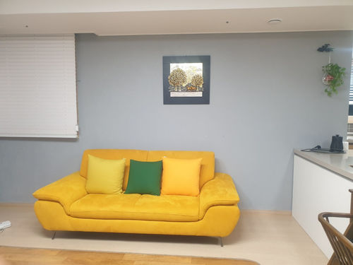 Customer photo review of TRACEE - Sofa văng nỉ 2 chỗ