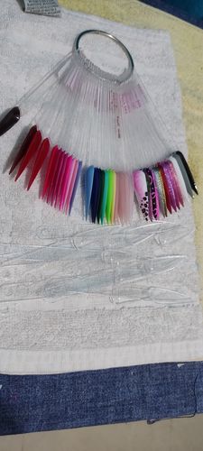 Customer photo review of Muestrario Aro Stiletto Crystal 50 pzas