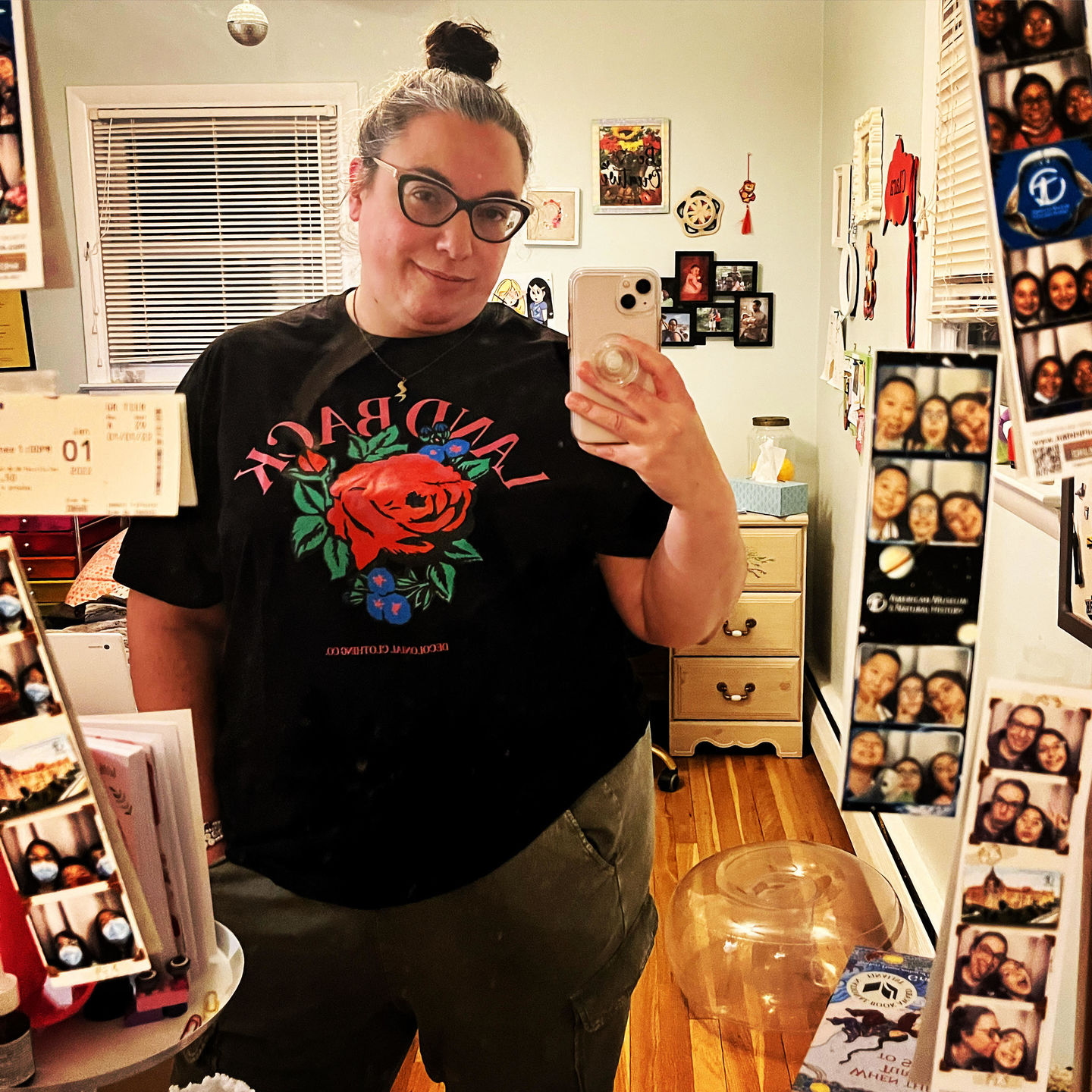 Customer photo review of Land Back Rose Tee