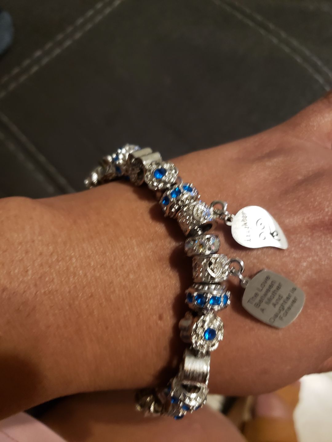 Customer photo review of Mother Daughter Eternal Love Bracelets