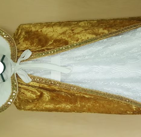 Customer photo review of Gold Crushed Velvet