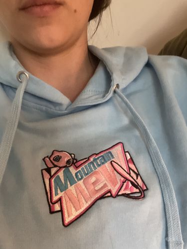 Customer photo review of Mountain Mew Embroidered Hoodie