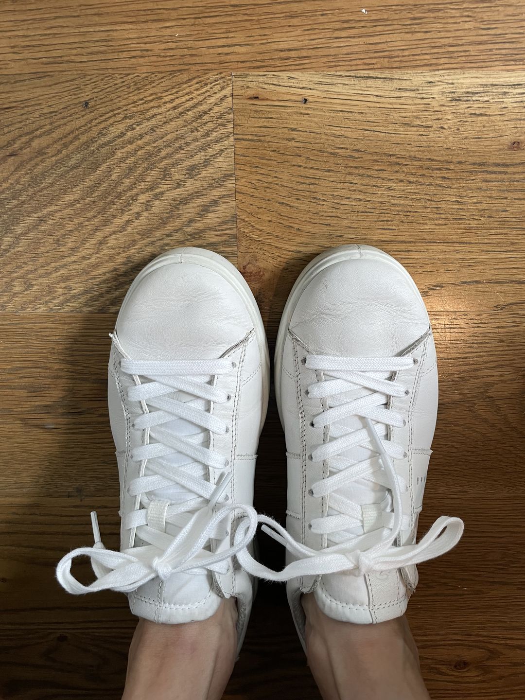 Customer photo review of Flat 100% Cotton Shoe Laces