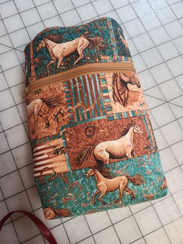 Customer photo review of Wanderlust Phone Bag Pattern