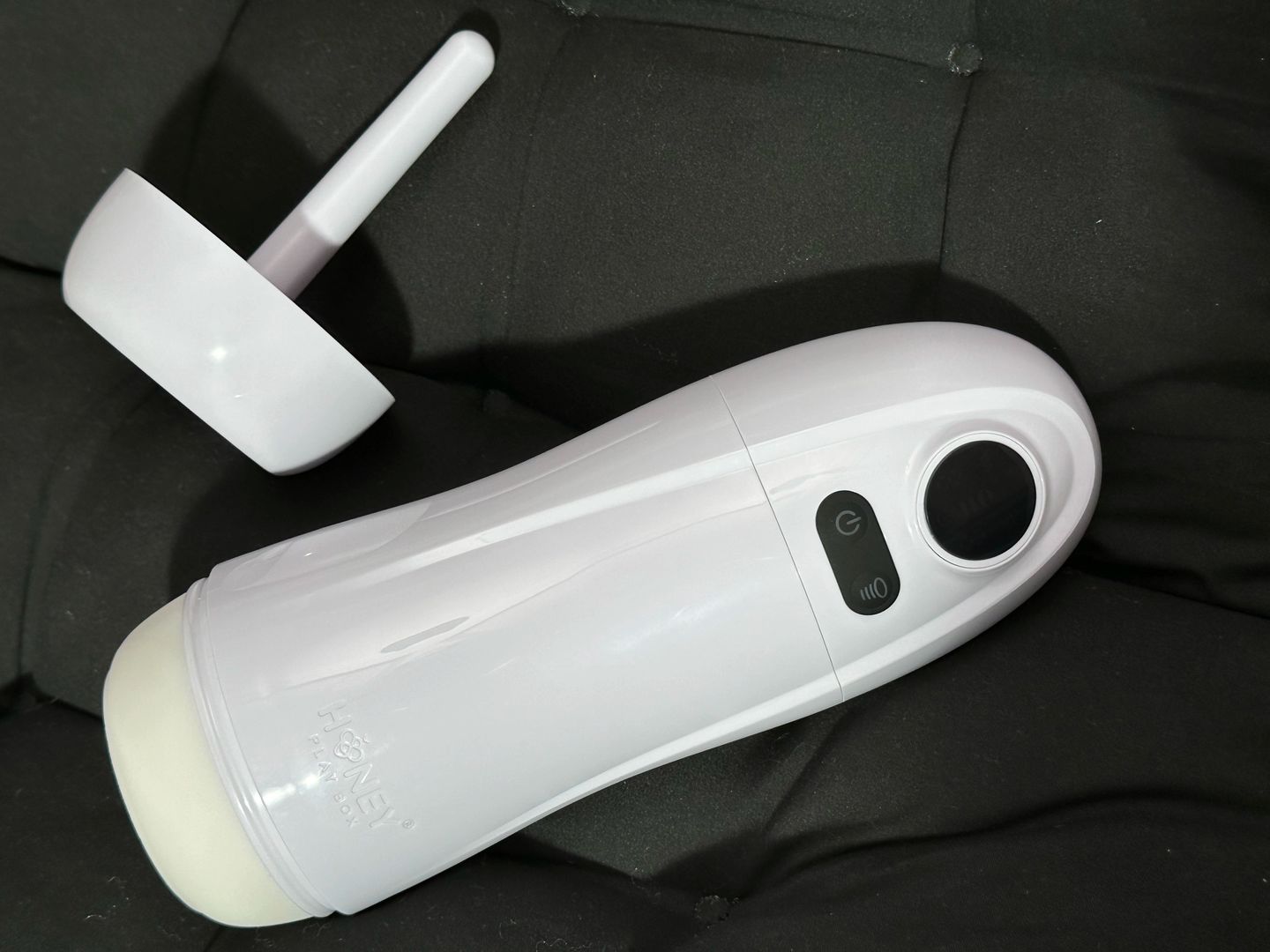Customer photo review of KAI 2 Automatic Sucking Vibrating Male Masturbator Blowjob Sex Toy