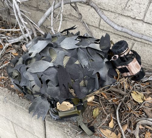 Customer photo review of Predator Ghillie™ Helmet Cover