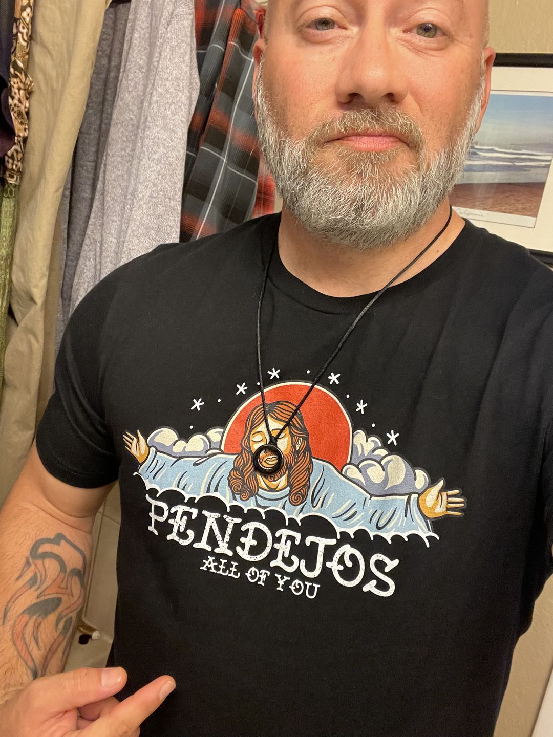 Customer photo review of Premium Pendejos, All Of You Old School OG T-shirt
