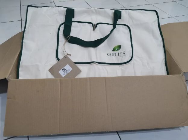 Customer photo review of Getha Organic Cotton Latex Pillow