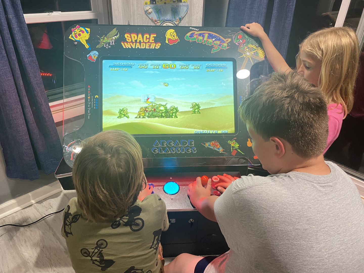 Customer photo review of Cocktail Arcade Machine 3505 Games Tilt Up Black Lift Up Retro Multicade