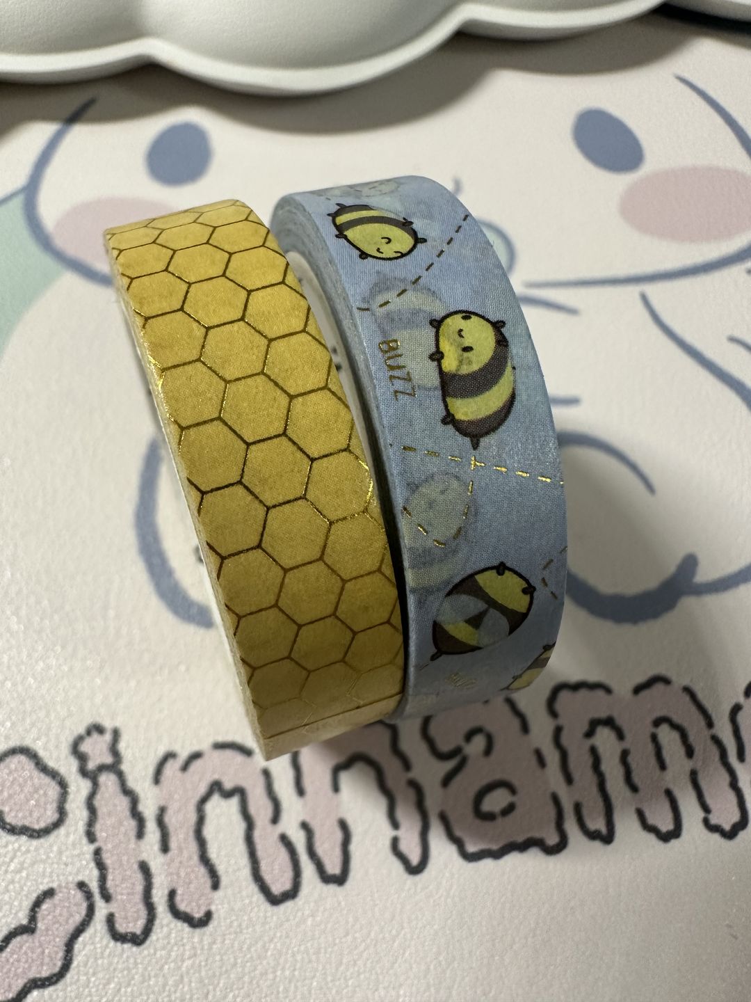 Customer photo review of Happy Bees Washi Tape (Set of 2)