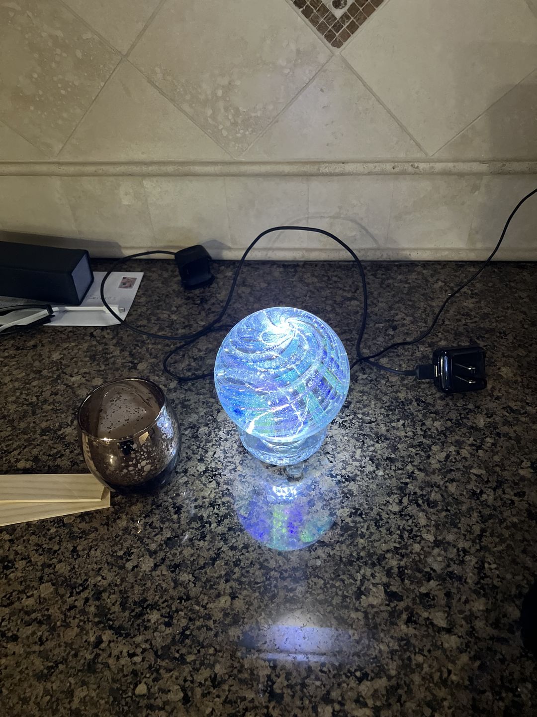 Customer photo review of Lucite Light Stand - White Light