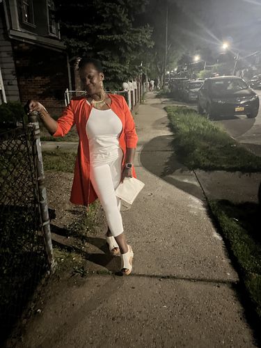 Customer photo review of Corky's White Glitter Ashley Sandals