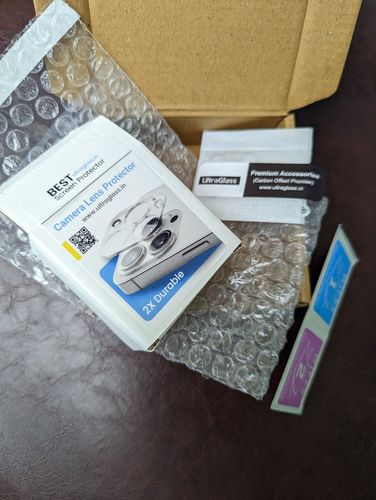 Customer photo review of UltraGlass Camera Lens Protector for iPhone