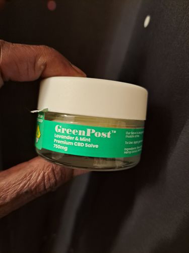 Customer photo review of Lavender & Mint Premium CBD Salve 750MG