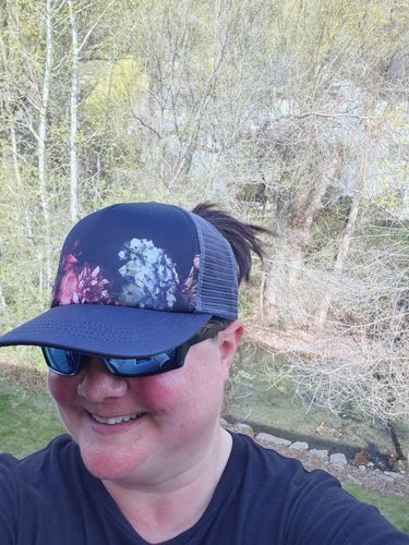 Customer photo review of Piper Ponytail Trucker